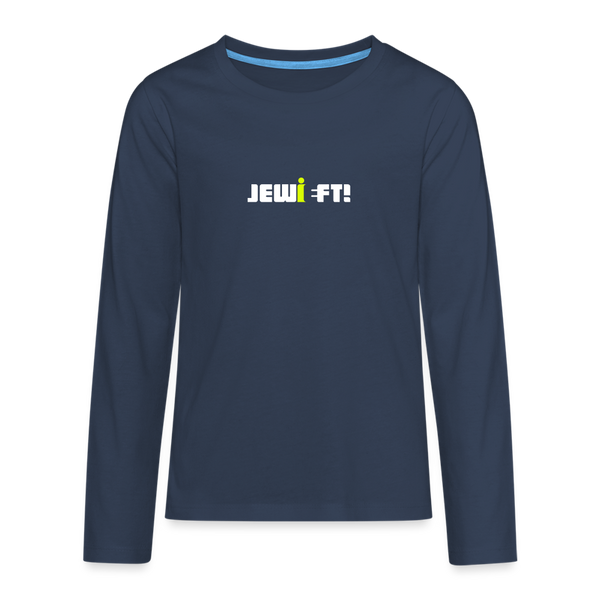 Jewieft! - Teenager Langarmshirt - Navy