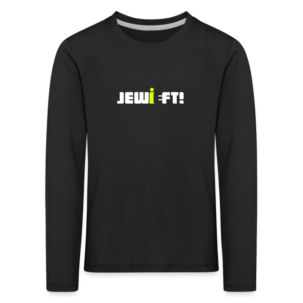 Jewieft! - Kinder Langarmshirt - Schwarz
