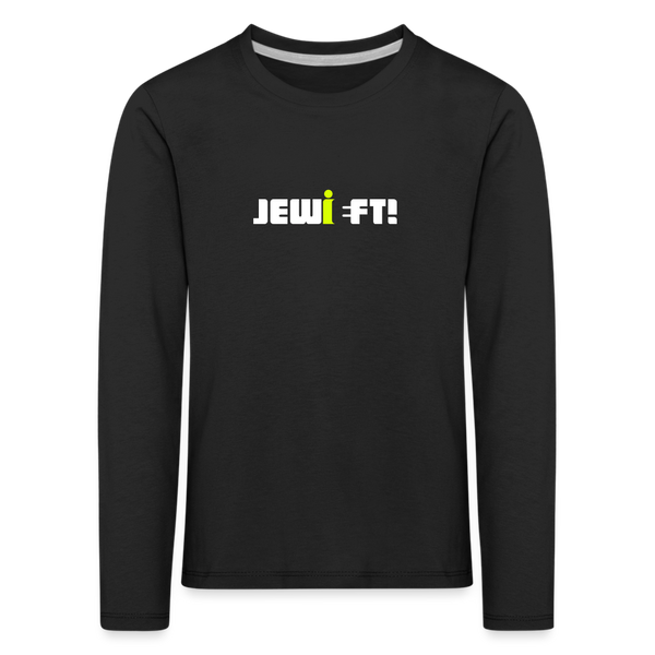 Jewieft! - Kinder Langarmshirt - Schwarz