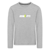 Jewieft! - Kinder Langarmshirt - Grau meliert