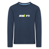 Jewieft! - Kinder Langarmshirt - Navy