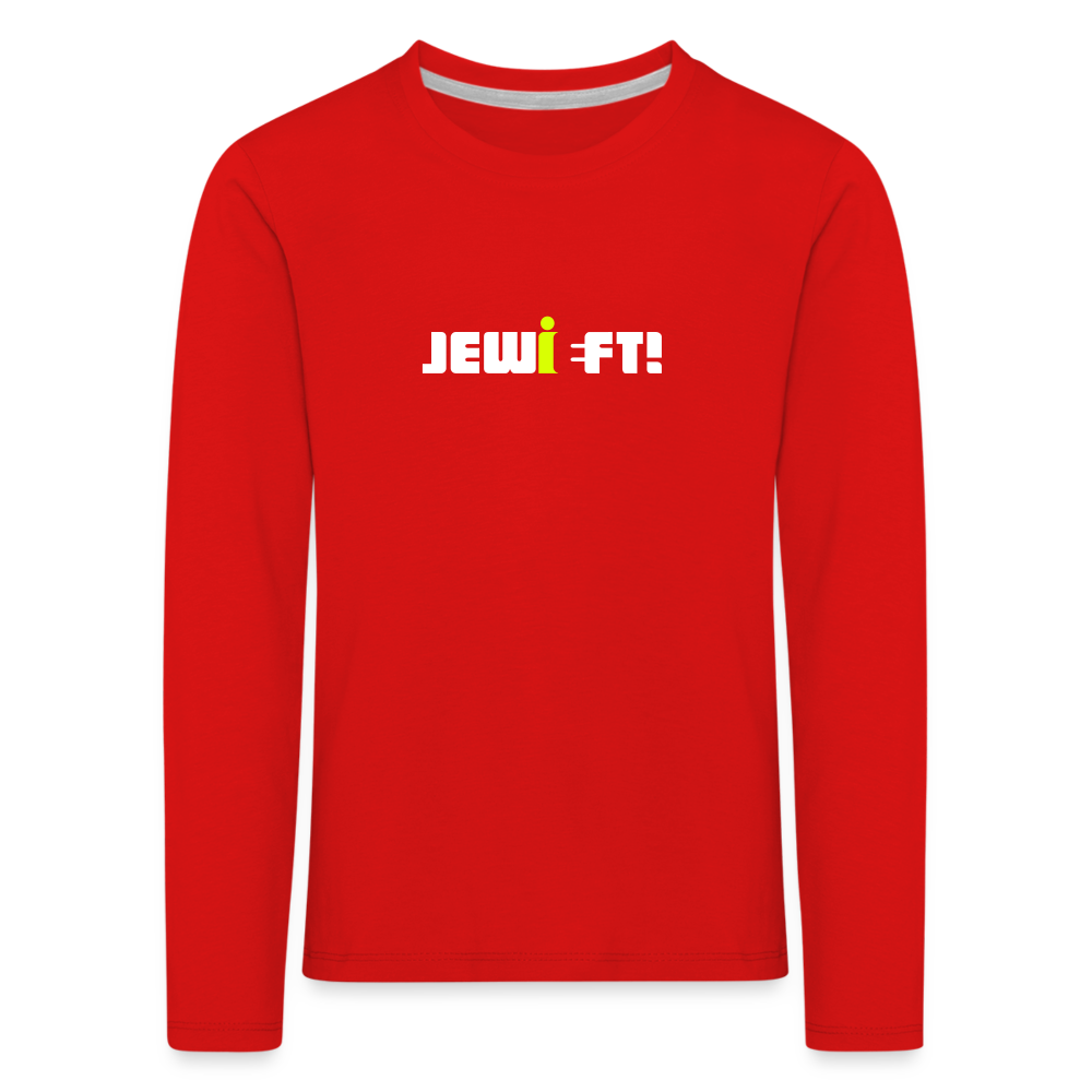 Jewieft! - Kinder Langarmshirt - Rot