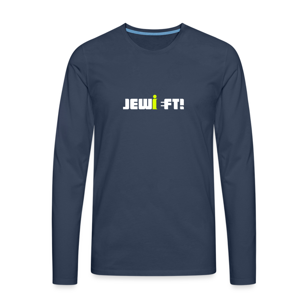 Jewieft! - Männer Premium Langamshirt - Navy