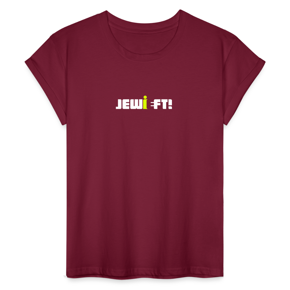 Jewieft! - Frauen Oversize T-Shirt - Bordeaux