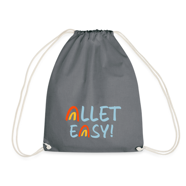 Allet Easy! - Turnbeutel - Grau
