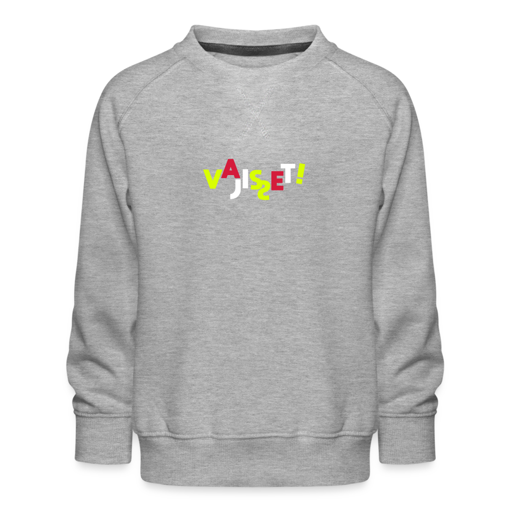 VAJISSET - Kinder Premium Sweatshirt - Grau meliert