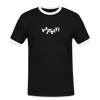 VAJISSET - Männer Kontrast-T-Shirt - Schwarz/Weiß