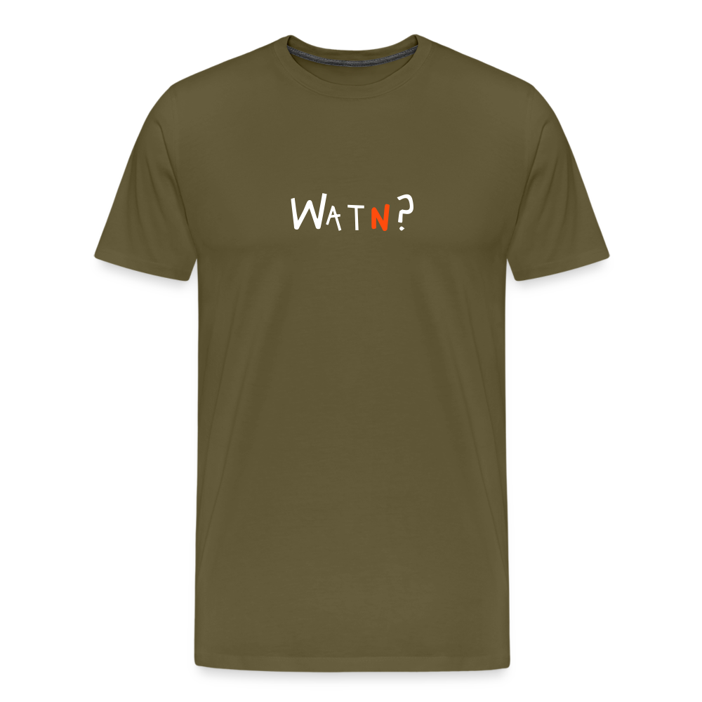WATN? - Männer Premium T-Shirt - Khaki