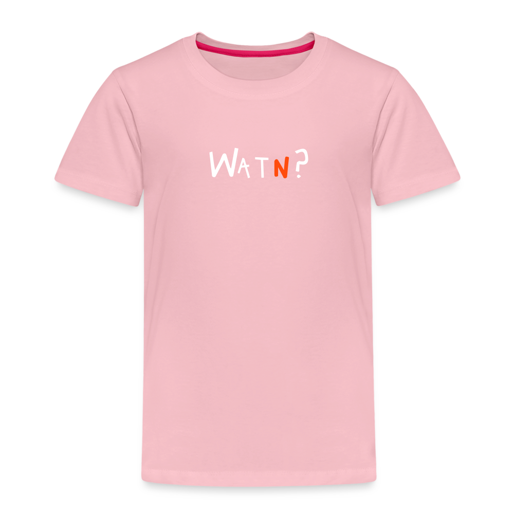 WATN? - Kinder Premium T-Shirt - Hellrosa