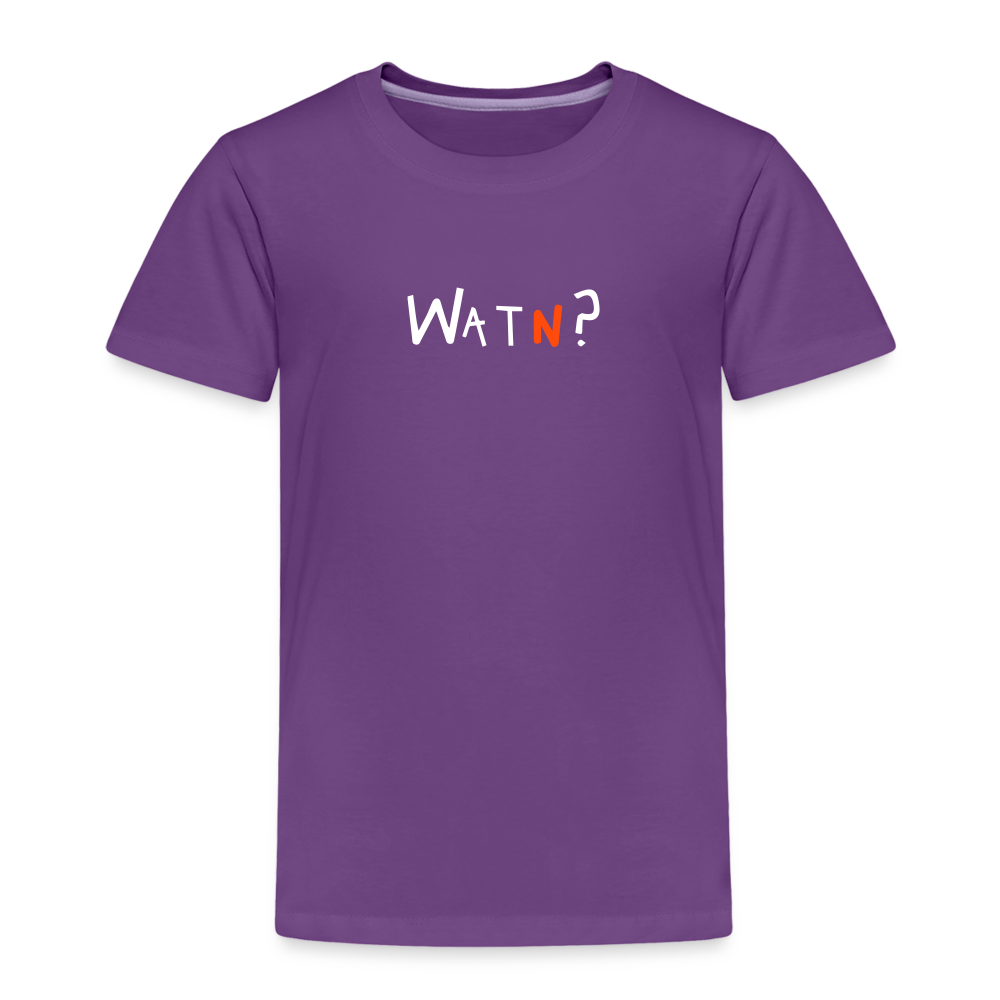 WATN? - Kinder Premium T-Shirt - Lila