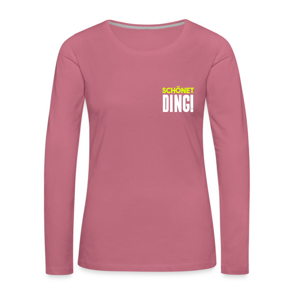 schönet Ding! - Frauen Premium Langarmshirt - Malve