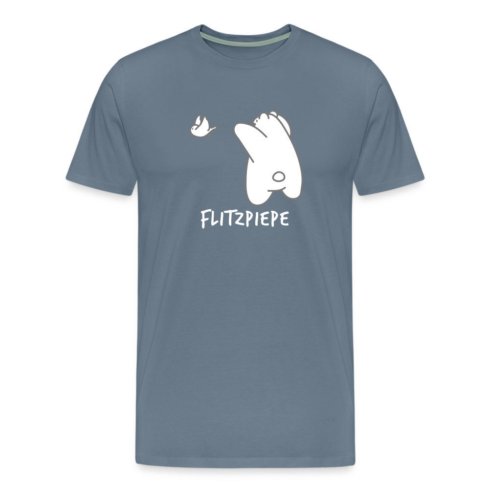 Flitzpiepe - Männer Premium T-Shirt - Blaugrau