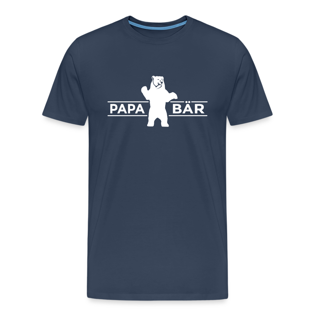 Papa Bär - Männer Premium T-Shirt - Navy