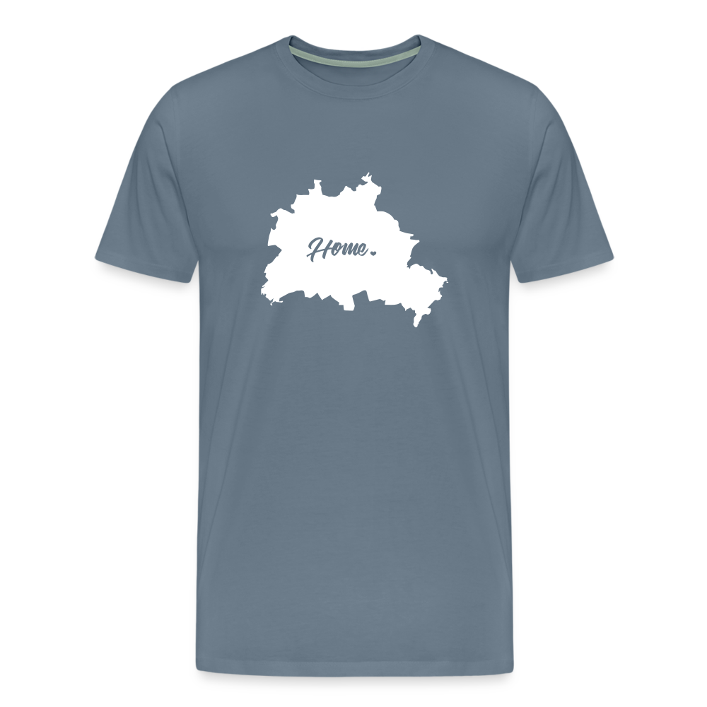 Heimat Berlin - Männer Premium T-Shirt - Blaugrau