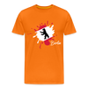 Berlin Klecks Bär - Männer Premium T-Shirt - Orange