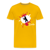 Berlin Klecks Bär - Männer Premium T-Shirt - Sonnengelb