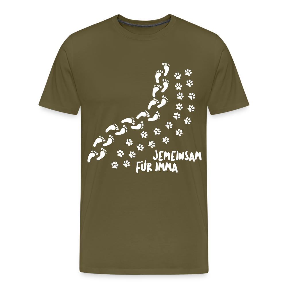 Jemeinsam Für Imma - Männer Premium T-Shirt - Khaki