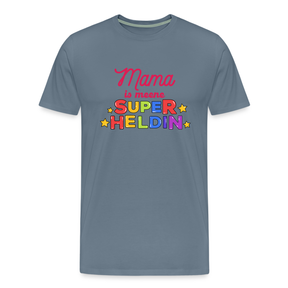 Meene Heldin - Männer Premium T-Shirt - Blaugrau