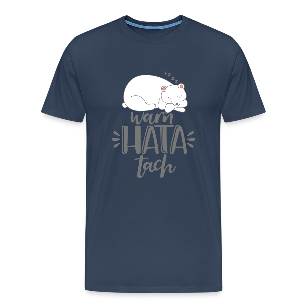 Warn hata Tach - Männer Premium T-Shirt - Navy