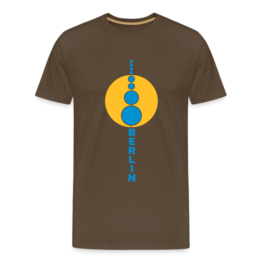 Kugelturm - Männer Premium T-Shirt - Edelbraun