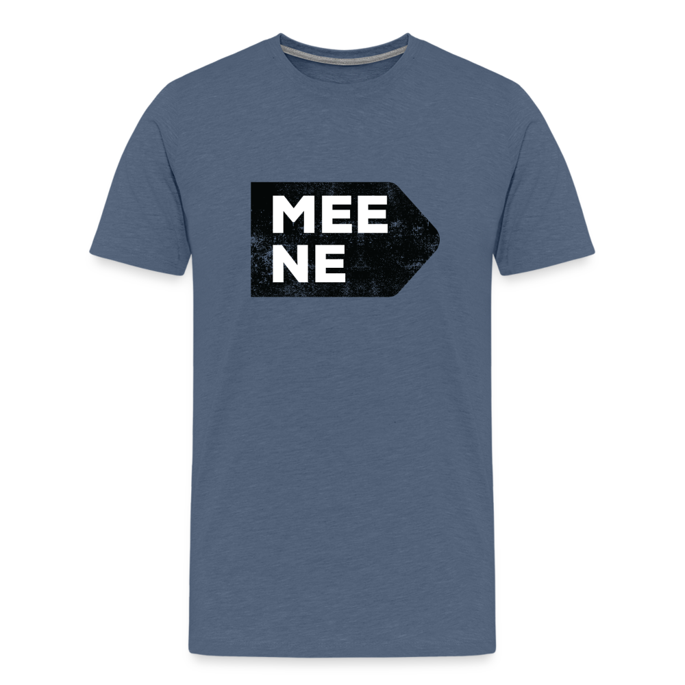 meene - Männer Premium T-Shirt - Blau meliert