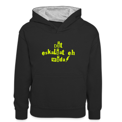 Dit eskaliat eh wilda  - Teenager Kontrast-Hoodie