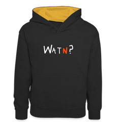 WATN? - Teenager Kontrast-Hoodie