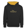 Dit Flutscht! - Kinder Kontrast-Hoodie - Schwarz/Gold