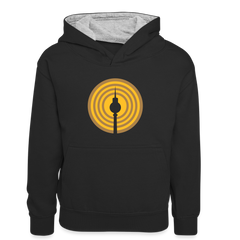 Berlin im Fokus - Kinder Kontrast-Hoodie