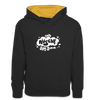 och nüscht jeht schon! - Kinder Kontrast-Hoodie - Schwarz/Gold