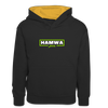 hamwa - Kinder Kontrast-Hoodie - Schwarz/Gold