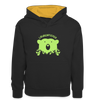 Laubenpieper - Kinder Kontrast-Hoodie - Schwarz/Gold