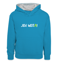 Jeh Weita! - Teenager Kontrast-Hoodie
