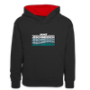 Janz Jeschmeidich - Kinder Kontrast-Hoodie - Schwarz/Rot