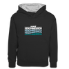 Janz Jeschmeidich - Kinder Kontrast-Hoodie - Schwarz/Grau meliert