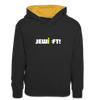 Jewieft! - Kinder Kontrast-Hoodie - Schwarz/Gold