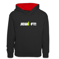 Jewieft! - Teenager Kontrast-Hoodie