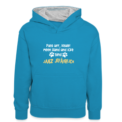 Janz Jefährlich - Kinder Kontrast-Hoodie