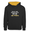 Janz Jefährlich - Kinder Kontrast-Hoodie - Schwarz/Gold