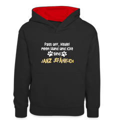 Janz Jefährlich - Teenager Kontrast-Hoodie