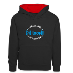 Dit Looft! - Kinder Kontrast-Hoodie