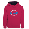 Dit Looft! - Kinder Kontrast-Hoodie - Pink/Navy