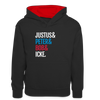 Justus & Peter & Bob & Icke - Kinder Kontrast-Hoodie - Schwarz/Rot