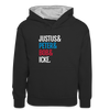 Justus & Peter & Bob & Icke - Kinder Kontrast-Hoodie - Schwarz/Grau meliert
