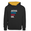 Justus & Peter & Bob & Icke - Kinder Kontrast-Hoodie - Schwarz/Gold