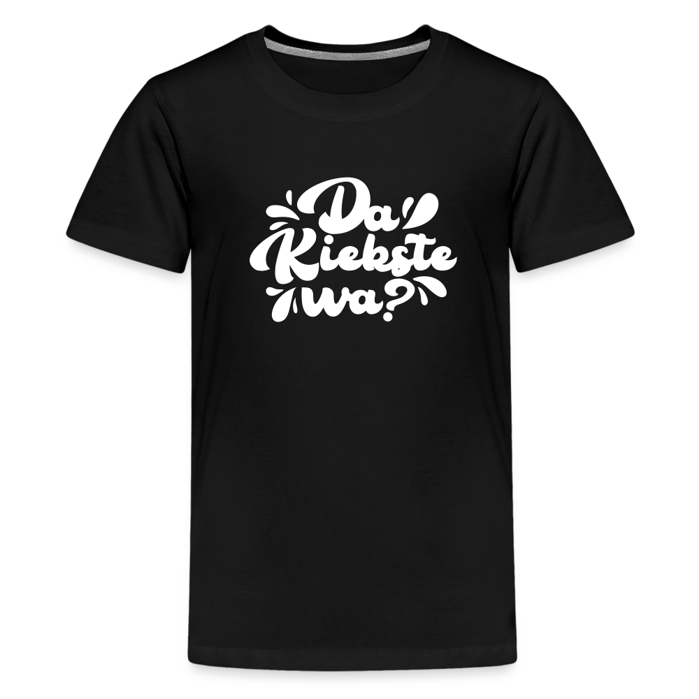 Kiekste - Teenager Premium T-Shirt - Schwarz