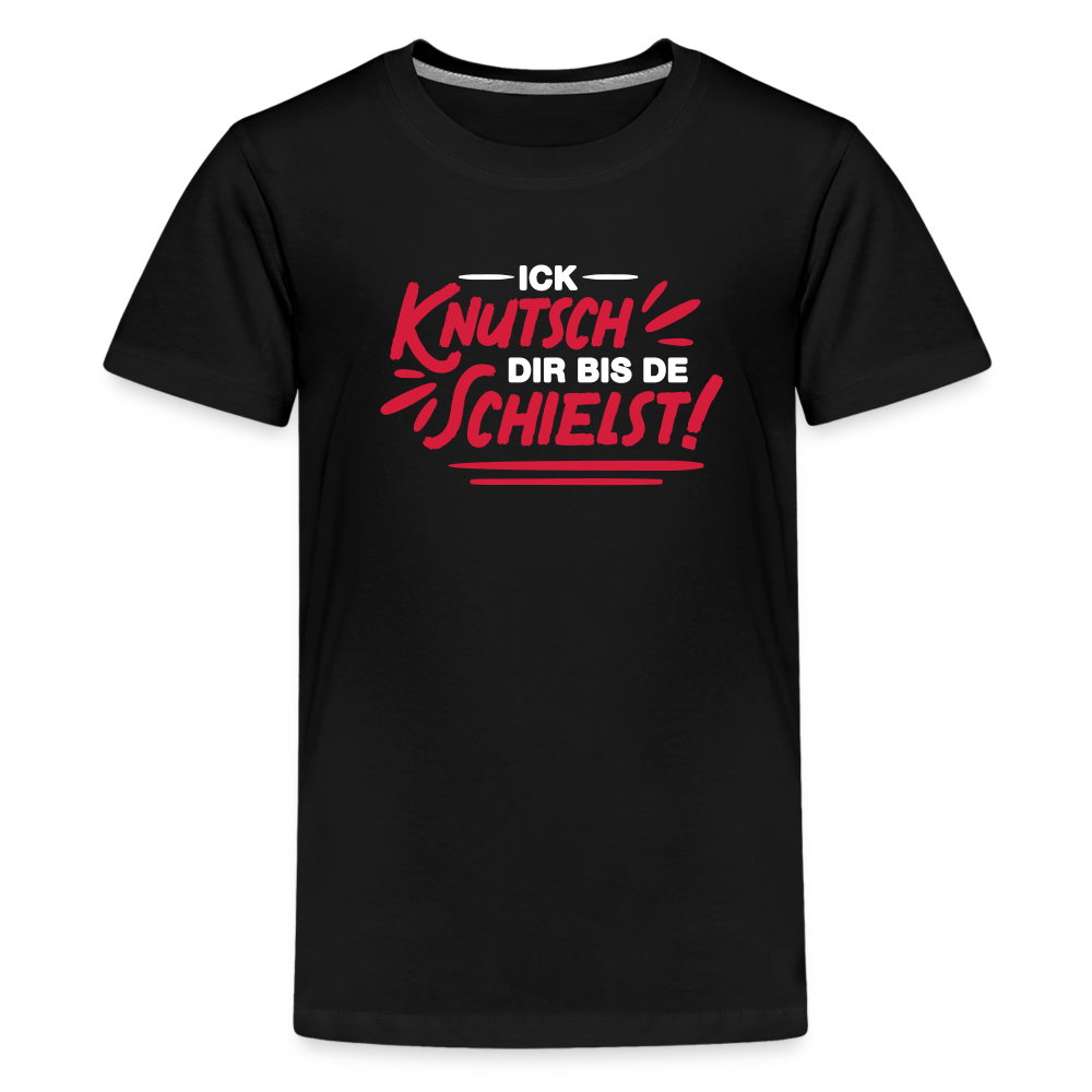 Ick knutsch dir! - Teenager Premium T-Shirt - Schwarz