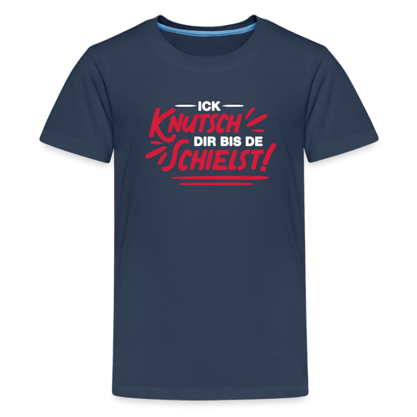 Ick knutsch dir! - Teenager Premium T-Shirt - Navy