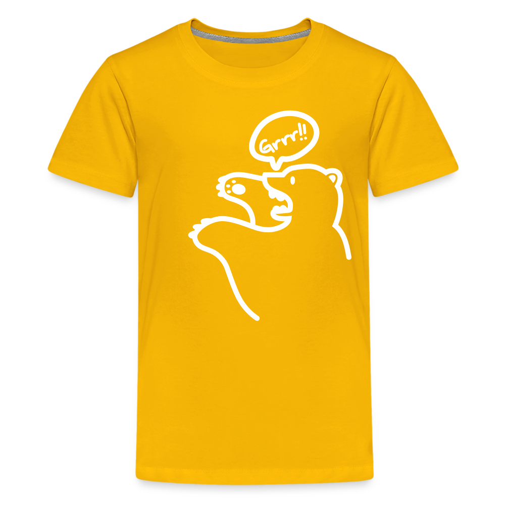 Böser Berliner Bär - Teenager Premium T-Shirt - Sonnengelb
