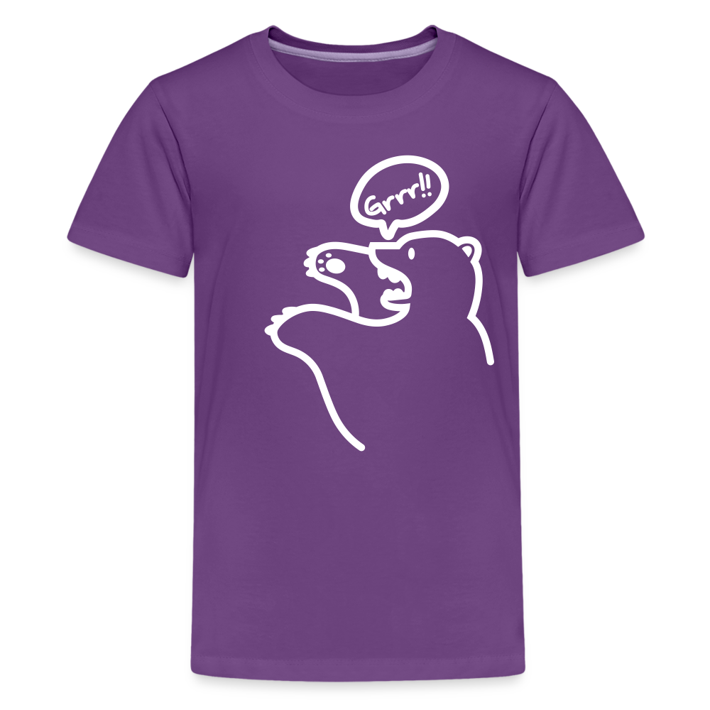 Böser Berliner Bär - Teenager Premium T-Shirt - Lila